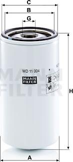 Mann-Filter WD 11 004 - Filter, radna hidraulika www.molydon.hr