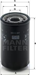 Mann-Filter WD 11 001 - Filter, radna hidraulika www.molydon.hr