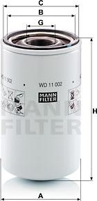 Mann-Filter WD 11 002 - Filter, radna hidraulika www.molydon.hr