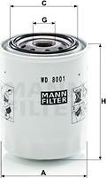 Mann-Filter WD 8001 - Filter, radna hidraulika www.molydon.hr
