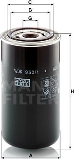 Mann-Filter WDK 950/1 - Filter za gorivo www.molydon.hr