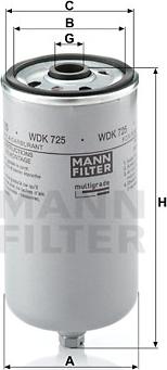 Mann-Filter WDK 725 - Filter za gorivo www.molydon.hr