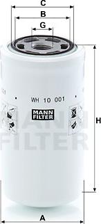 Mann-Filter WH 10 001 - Hidraulicni filter, automatski mjenjač www.molydon.hr