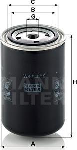 Mann-Filter WK 940/19 - Filter za gorivo www.molydon.hr
