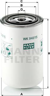 Mann-Filter WK 940/15 - Filter za gorivo www.molydon.hr