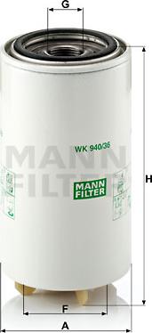 Mann-Filter WK 940/36 x - Filter za gorivo www.molydon.hr