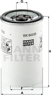 Mann-Filter WK 940/33 x - Filter za gorivo www.molydon.hr