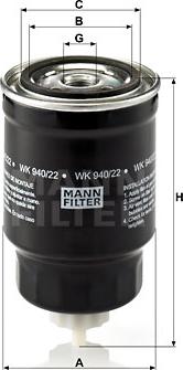 Mann-Filter WK 940/22 - Filter za gorivo www.molydon.hr