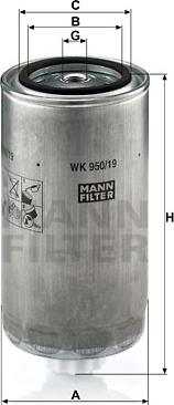 Mann-Filter WK 950/19 - Filter za gorivo www.molydon.hr