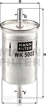 Mann-Filter WK 5003 - Filter za gorivo www.molydon.hr