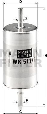 Mann-Filter WK 511/1 - Filter za gorivo www.molydon.hr