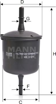 Mann-Filter WK 613/4 - Filter za gorivo www.molydon.hr