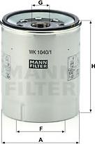 Mann-Filter WK 1040/1 x - Filter za gorivo www.molydon.hr