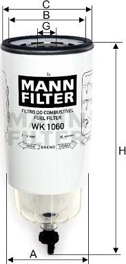 Mann-Filter WK 1060 - Filter za gorivo www.molydon.hr