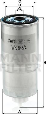 Mann-Filter WK 845/4 - Filter za gorivo www.molydon.hr