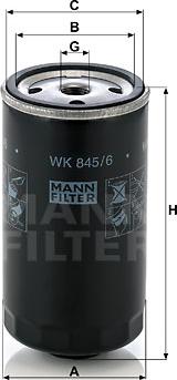 Mann-Filter WK 845/6 - Filter za gorivo www.molydon.hr