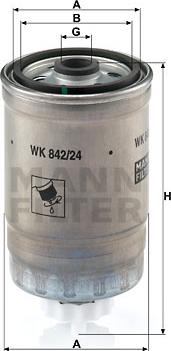 Mann-Filter WK 842/24 - Filter za gorivo www.molydon.hr