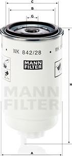 Mann-Filter WK 842/28 - Filter za gorivo www.molydon.hr