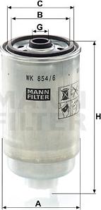 Mann-Filter WK 854/6 - Filter za gorivo www.molydon.hr