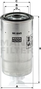 Mann-Filter WK 854/3 - Filter za gorivo www.molydon.hr
