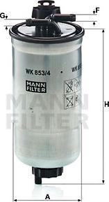 Mann-Filter WK 853/4 z - Filter za gorivo www.molydon.hr