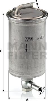 Mann-Filter WK 853/17 - Filter za gorivo www.molydon.hr