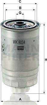 Mann-Filter WK 8034 - Filter za gorivo www.molydon.hr