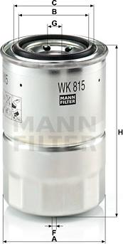 Mann-Filter WK 815 x - Filter za gorivo www.molydon.hr