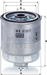 Mann-Filter WK 818/1 - Filter za gorivo www.molydon.hr