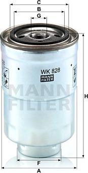 Mann-Filter WK 828 x - Filter za gorivo www.molydon.hr