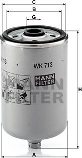 Mann-Filter WK 713 - Filter za gorivo www.molydon.hr