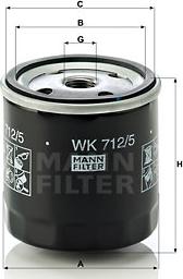Mann-Filter WK 712/5 - Filter za gorivo www.molydon.hr