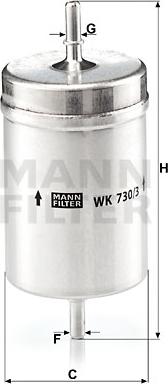 Mann-Filter WK 730/3 - Filter za gorivo www.molydon.hr