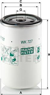 Mann-Filter WK 727 - Filter za gorivo www.molydon.hr