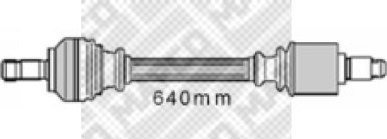 Mapco 16408 - Pogonska osovina www.molydon.hr