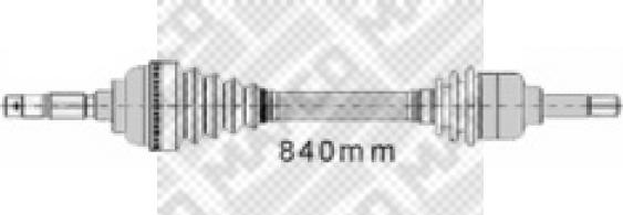 Mapco 16348 - Pogonska osovina www.molydon.hr