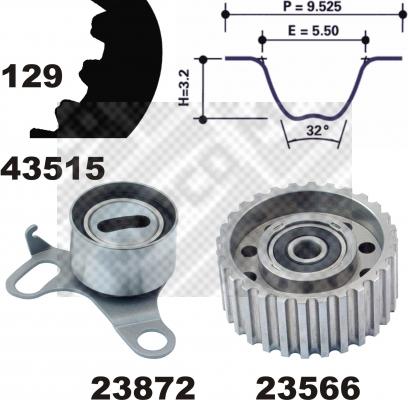 Mapco 23515 - Komplet zupčastog remena www.molydon.hr