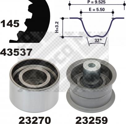 Mapco 23537 - Komplet zupčastog remena www.molydon.hr