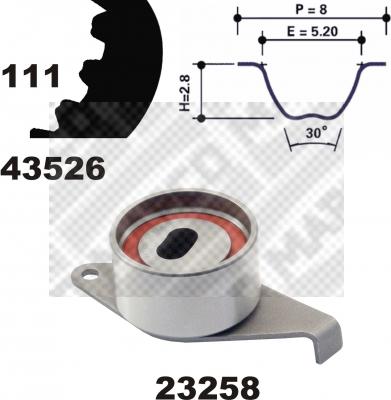 Mapco 23526 - Komplet zupčastog remena www.molydon.hr