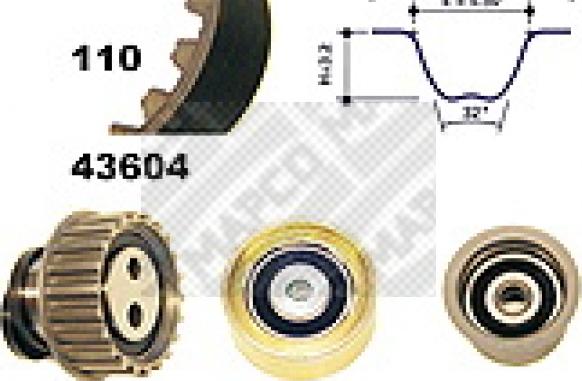 Mapco 23605 - Komplet zupčastog remena www.molydon.hr