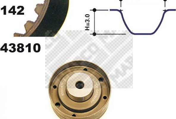 Mapco 23810 - Komplet zupčastog remena www.molydon.hr