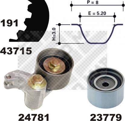 Mapco 23715 - Komplet zupčastog remena www.molydon.hr