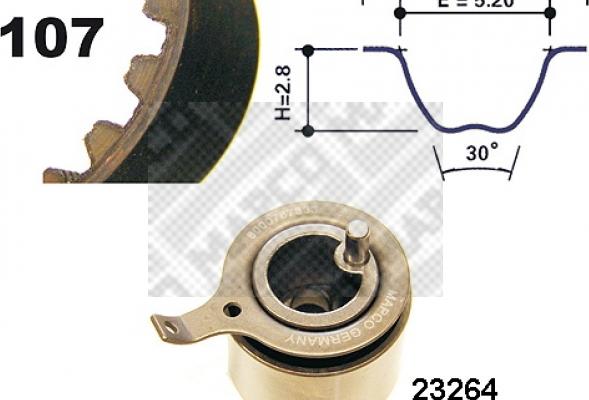 Mapco 73537 - Komplet zupčastog remena www.molydon.hr