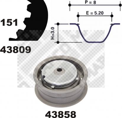 Mapco 73815 - Komplet zupčastog remena www.molydon.hr