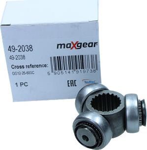 Maxgear 49-2038 - Trostrani Ležaj, Pogonska osovina www.molydon.hr