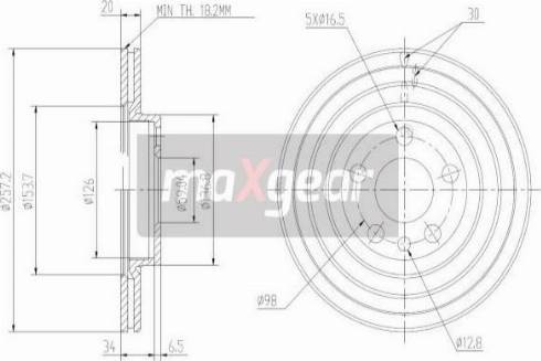 Maxgear 19-0999MAX - Kočioni disk www.molydon.hr