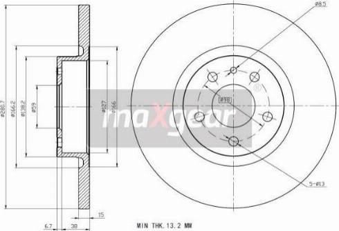 Maxgear 19-0991MAX - Kočioni disk www.molydon.hr