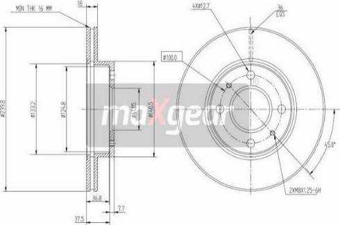 Maxgear 19-0952 - Kočioni disk www.molydon.hr