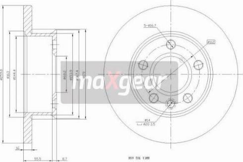 Maxgear 19-0983MAX - Kočioni disk www.molydon.hr