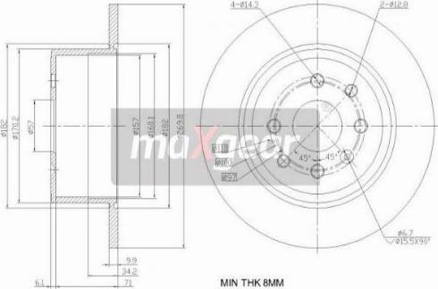 Maxgear 19-0848 - Kočioni disk www.molydon.hr